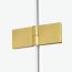 New Trendy Avexa Gold Brushed Parawan nawannowy składany 2-częściowy 100x150 cm prawy profile złote szczotkowane szkło czyste EXK-2011 - zdjęcie 4