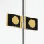 New Trendy Avexa Gold Brushed Parawan nawannowy składany 2-częściowy 100x150 cm prawy profile złote szczotkowane szkło czyste EXK-2011 - zdjęcie 5