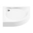 New Trendy Cantare Brodzik półokrągły 100x100x17,5 cm, biały B-0254 - zdjęcie 1