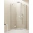 New Trendy Eleganta Kabina prysznicowa półokrągła 90x90x190 cm z powłoką Active Shield, profile chrom szkło przezroczyste EXK-1004 - zdjęcie 1