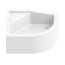 New Trendy Maxima Brodzik półokrągły 100x80x38,5 cm, biały B-0367 - zdjęcie 1