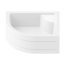 New Trendy Maxima Brodzik półokrągły 100x80x40,5 cm, biały B-0048 - zdjęcie 1