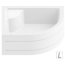 New Trendy Maxima Brodzik półokrągły 100x80x40,5 cm, biały B-0048 - zdjęcie 3