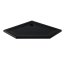 New Trendy Mild Stone Brodzik pięciokątny 90x90 cm czarny B-0582 - zdjęcie 1