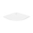 New Trendy Mild Stone Brodzik półokrągły 80x80 cm biały B-0537 - zdjęcie 1