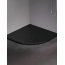 New Trendy Mild Stone Brodzik półokrągły 90x90 cm czarny B-0580 - zdjęcie 2