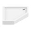 New Trendy New Azura Brodzik pięciokątny 90x90 cm biały B-0366 - zdjęcie 1