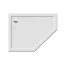 New Trendy New Azura Brodzik pięciokątny 100x80 cm lewy biały B-0418 - zdjęcie 1
