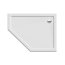 New Trendy New Azura Brodzik pięciokątny 100x80 cm prawy biały B-0419 - zdjęcie 1