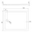 New Trendy New Cantare Brodzik prostokątny 160x80 cm biały B-0471 - zdjęcie 3