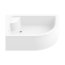 New Trendy New Maxima Brodzik półokrągły 120x85x41 cm, biały B-0168 - zdjęcie 1