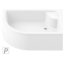 New Trendy New Maxima Brodzik półokrągły 120x85x41 cm, biały B-0168 - zdjęcie 3