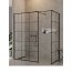 New Trendy New Modus Black Kabina prysznicowa Walk-in 120x100x200 cm z powłoką Active Shield profile czarne szkło przezroczyste EXK-0278 - zdjęcie 1
