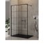 New Trendy New Modus Black Kabina prysznicowa Walk-in 130x200 cm z powłoką Active Shield profile czarne szkło przezroczyste EXK-0247 - zdjęcie 1