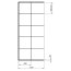 New Trendy New Modus Black Kabina prysznicowa Walk-in 80x200 cm z powłoką Active Shield profile czarne szkło przezroczyste EXK-0245 - zdjęcie 7