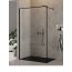 New Trendy New Modus Black Kabina prysznicowa Walk-in 80x200 cm z powłoką Active Shield profile czarne szkło przezroczyste EXK-0250 - zdjęcie 1