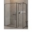 New Trendy New Modus Black Ścianka prysznicowa do kabiny Walk-in 100x200 cm z powłoką Active Shield profile czarne szkło przezroczyste EXK-0276 - zdjęcie 1