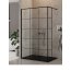 New Trendy New Modus Black Ścianka prysznicowa do kabiny Walk-in 140x200 cm z powłoką Active Shield profile czarne szkło przezroczyste EXK-0263 - zdjęcie 1