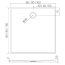 New Trendy Nex Shade Brodzik kwadratowy 80x80 cm beżowy B-0484 - zdjęcie 3
