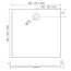 New Trendy Nex Shade Brodzik kwadratowy 90x90 cm antracyt B-0501 - zdjęcie 3