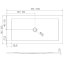 New Trendy Nex Shade Brodzik prostokątny 180x90 cm biały B-0514 - zdjęcie 3