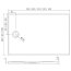 New Trendy Nex Shade Brodzik prostokątny 90x80 cm beżowy B-0487 - zdjęcie 3