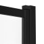 New Trendy Sensi Black Parawan nawannowy 85x150 cm, profile czarne szkło przezroczyste Active Shield P-0045 - zdjęcie 3