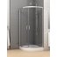 New Trendy Varia Kabina prysznicowa półokrągła 80x80x185 cm, profile chrom szkło grafit K-0187 - zdjęcie 1