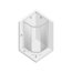 New Trendy Varia Kabina prysznicowa półokrągła 90x90x185 cm, profile chrom szkło perła K-0432 - zdjęcie 2