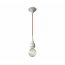 Next Blubb Mini Opal Lampa wisząca 15,5x6,5 cm IP30, kabel czarny, oprawa biała, opal 1020-91-1151 - zdjęcie 1