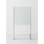 Novellini BeSafe Wall V1 Ekran ochronny wolnostojący 100x198,8 cm profile srebrne szkło Niva BSAFEV1T100-6B - zdjęcie 1