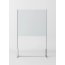 Novellini BeSafe Wall V1 Ekran ochronny wolnostojący 120x198,8 cm profile czarne szkło satynowe BSAFEV1T120-4H - zdjęcie 1
