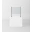 Novellini BeSafe Wall V2 Ekran ochronny na ladę 80x85 cm profile białe szkło satynowe BSAFEV2B80-4A - zdjęcie 1