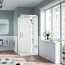 Novellini Glax 1 2.0 A Sauna parowa 80x80x217 cm profile srebrne szkło przezroczyste G21A89T5-1BB - zdjęcie 1