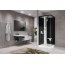 Novellini Glax Black 2 2.0 G+F Hydro Plus Kabina parowa 80x80x210 cm wersja lewa profile czarne szkło przezroczyste G22GF80SM1L-1HU - zdjęcie 4