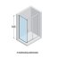 Novellini Kali Ścianka stała do drzwi prysznicowych szkło przezroczyste profile czarne 68-69,5x195 cm + środek czyszczący GRATIS KALIFH68-1H - zdjęcie 3