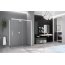 Novellini Kuadra 2.0 PH Drzwi przesuwne 139-141x200 cm lewe profile chrom szkło przezroczyste K2PH139S-1K - zdjęcie 4