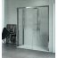 Novellini Kuadra 2P Drzwi prysznicowe przesuwne z polem stałym 114-120x200 cm prawe, szkło przezroczyste, profile chrom KUAD2P114D-1K - zdjęcie 1