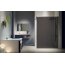 Novellini Kuadra H Fume Kabina prysznicowa walk-in 67-70x200 cm szkło czarne przydymione profile chrom KUADH70-54K - zdjęcie 1