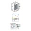 Novellini Kuadra H Fume Kabina prysznicowa walk-in 87-90x200 cm szkło czarne przydymione profile chrom KUADH90-54K - zdjęcie 2