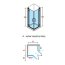 Novellini Modus A A75 Kabina narożna lewa 195 cm wysokości profile chrom szkło przezroczyste MODUSA75LS-1K - zdjęcie 2