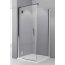 Novellini Modus G+F G150 Drzwi uchylne z elementem stałym 195 cm wysokości lewe szkło przezroczyste profile chrom MODUSGF150LS-1K - zdjęcie 1