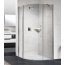 Novellini Young 2.0 R1 Kabina prysznicowa półokrągła 100x100x200 cm drzwi uchylne, profile czarne szkło przezroczyste Y2R1A100-1H - zdjęcie 1