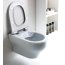 Olympia Ceramica Clear Toaleta WC podwieszana Rimless 50x36 cm z deską sedesową wolnoopadającą, biała CLE1202R01+C5CN01 - zdjęcie 3
