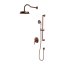 Omnires Armance Zestaw prysznicowy podtynkowy z deszczownicą miedź antyczna SYSAM20ORB - zdjęcie 1