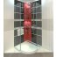 Omnires Art Deco Zestaw prysznicowy natynkowa z deszczownicą chrom AD5144 - zdjęcie 6