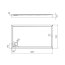 Omnires Camden Brodzik prostokątny 70x140 cm biały połysk CAMDEN70/140/PBP - zdjęcie 3