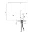 Omnires Columbia Bateria kuchenna, chrom CO1150 - zdjęcie 2