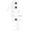Omnires Contour Bateria nawannowa 4 otworowa chrom CT8032CR - zdjęcie 2