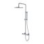 Omnires Contour Zestaw prysznicowy termostatyczny natynkowy z deszczownicą chrom CT8044CR - zdjęcie 1